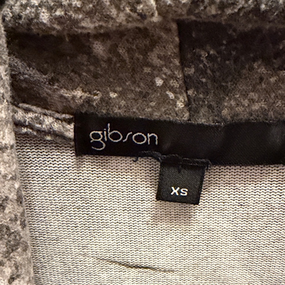Gibson Grey Snake Print Open Front Cardigan XS - Oversized - Fits like M - Picture 5 of 7